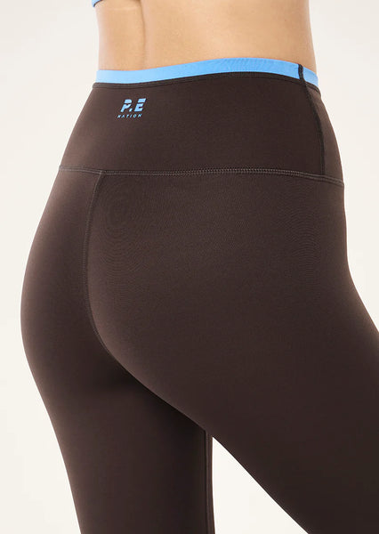 Vita Full Length Legging COFFEE & MARINA BLUE