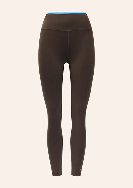 Vita Full Length Legging COFFEE & MARINA BLUE