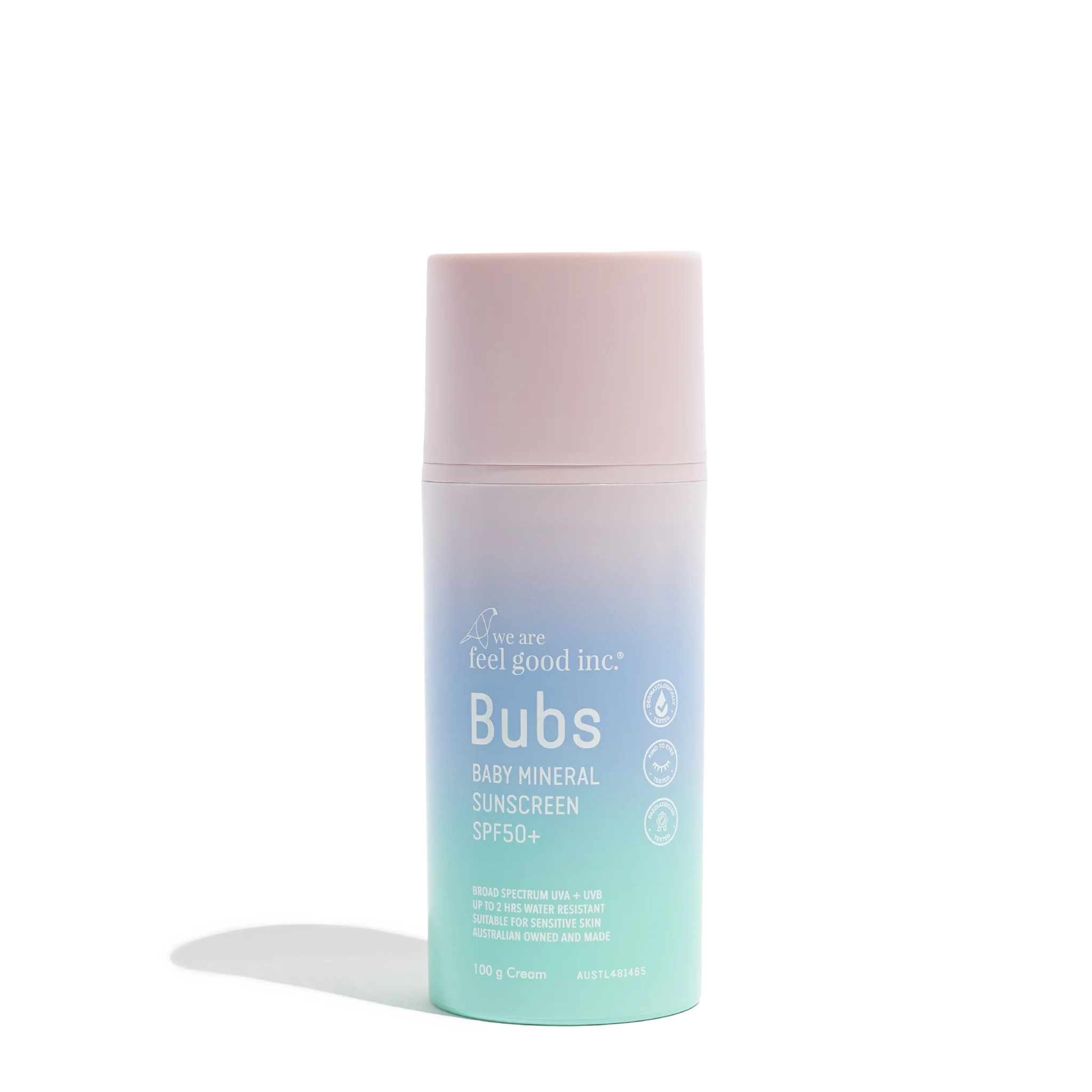 Bubs Baby Mineral Sunscreen SPF50+ 100ml