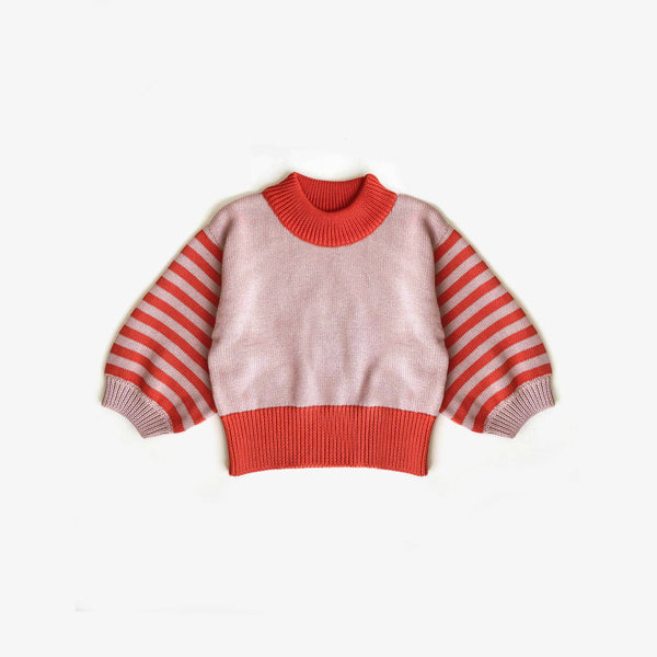 Organic Cotton Bubble Sleeve Jumper