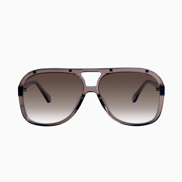 Bang Transparent Mocha w. Rose Gold Metal Trim / Brown Gradient Lens