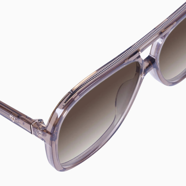 Bang Transparent Mocha w. Rose Gold Metal Trim / Brown Gradient Lens