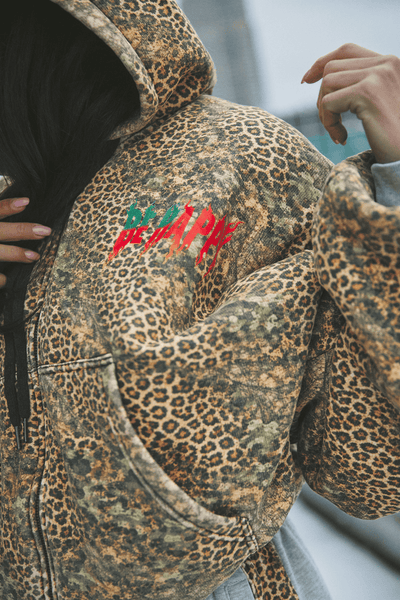 The Be Happy Leopard Padded Bomber LEOPARD