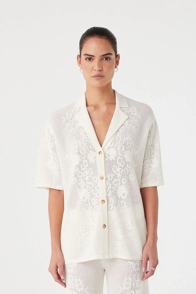 Aster Crochet Shirt CREAM