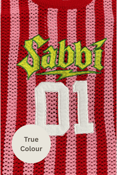 The Knit B-Ball Singlet RED STRIPE