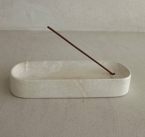 Ceramic Incense Holder WHITE