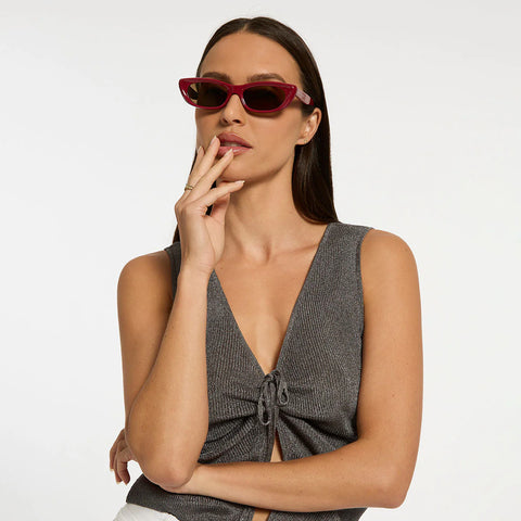 Sidelines Sunglasses CHERRY