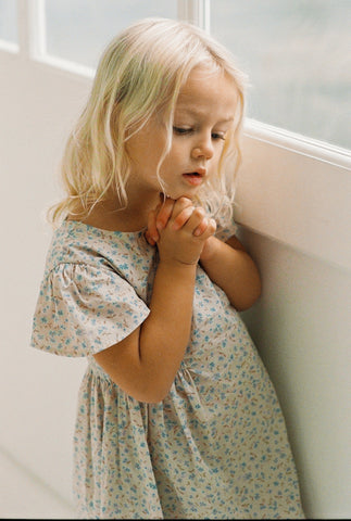 Blossom Dress INDIGO BLOOM PRINT