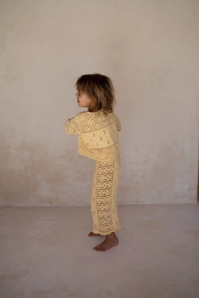 Filet Crochet Pant BUTTER