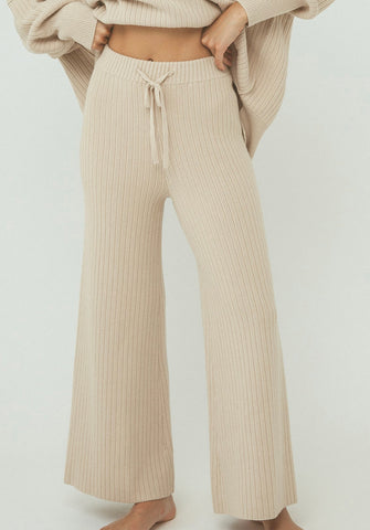Vera Organic Knit Pants SAND
