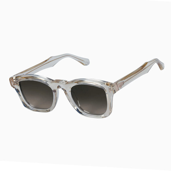 Solomon CHAMPAGNE w ROSE GOLD METAL TRIM/BROWN GRADIENT LENS