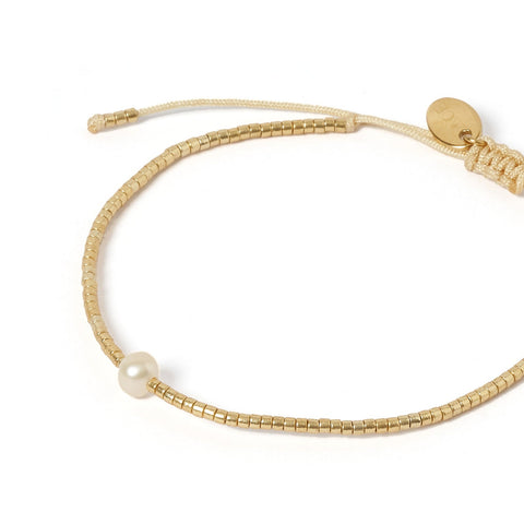 River Gold and Pearl Bracelet 18K GOLD PLATED