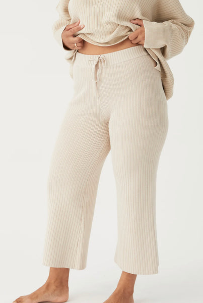 Vera Organic Knit Pants SAND