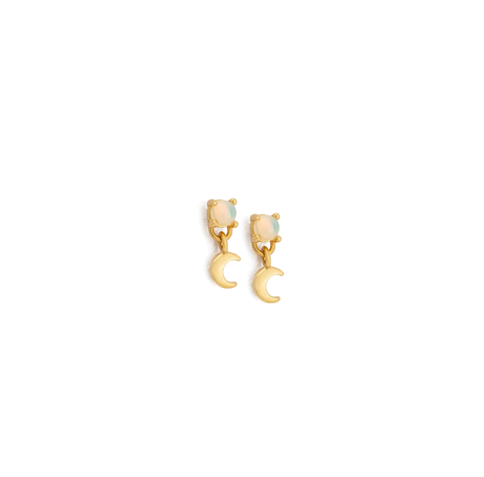 Moon Opal Studs 18K GOLD PLATED