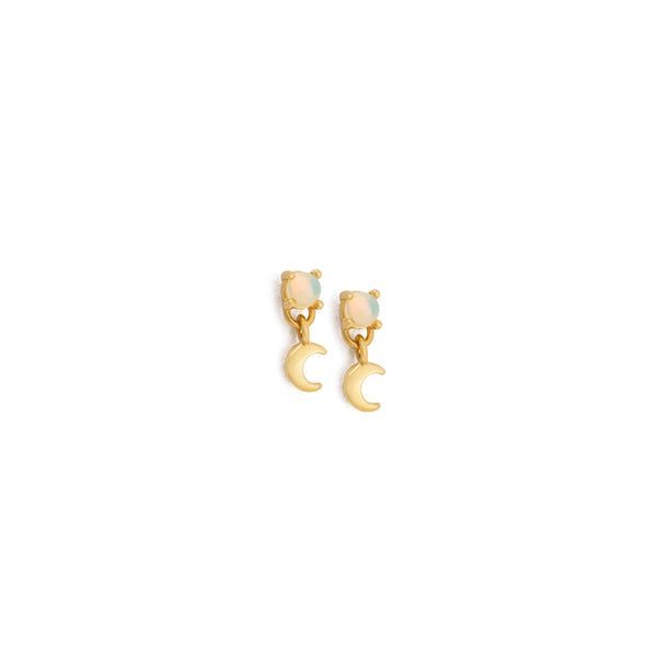 Moon Opal Studs 18K GOLD PLATED