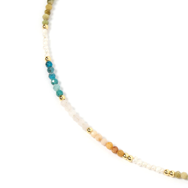 Piper Gemstone Necklace 18K GOLD PLATED