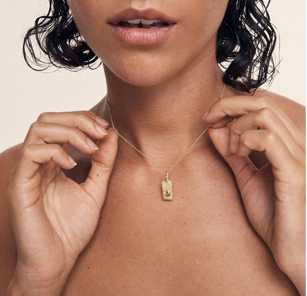 Ayla Moon Necklace GOLD