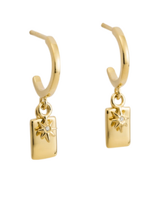 Guiding Star Hoops 18K GOLD PLATED