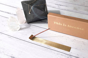 Gold Incense Holder by Kristy Lief