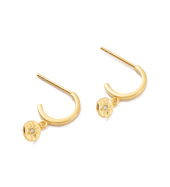 Star Coin Hoop 18K GOLD PLATED (Set)